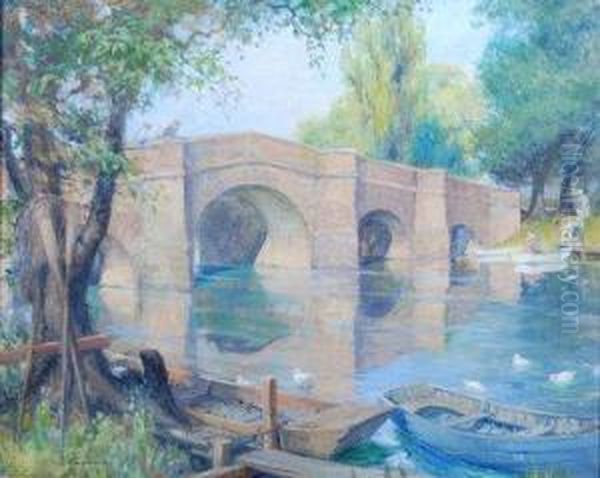 The Worcestershireavon Oil Painting by Richard Wallwork