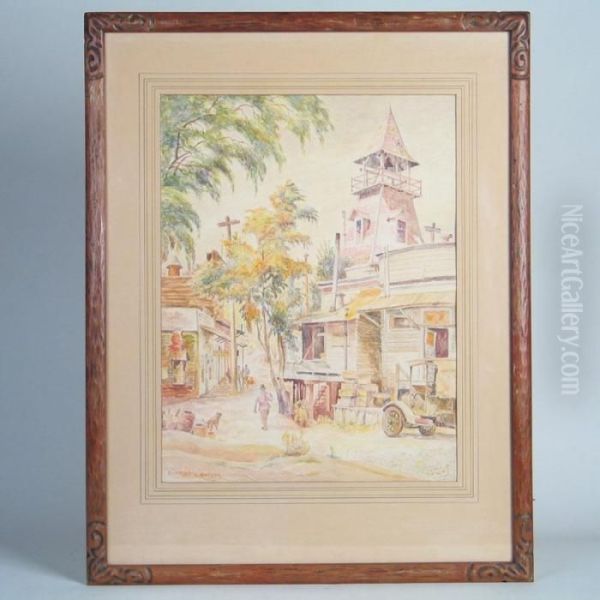 Fire Tower Oil Painting by Clifford Warner