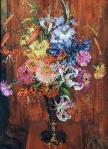 Flowers In A Glass Vase