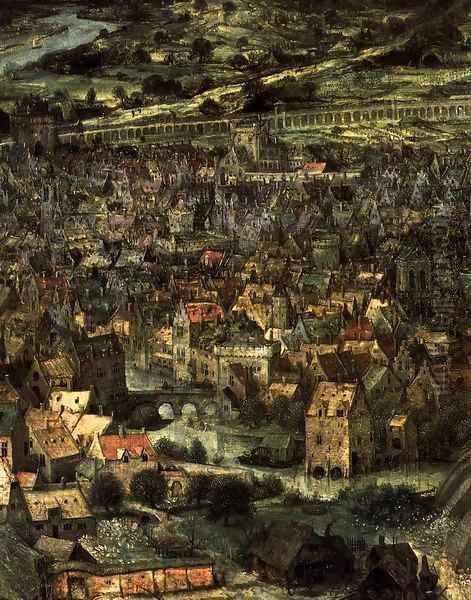 The Tower of Babel (detail) 1563 3 Oil Painting by Jan The Elder Brueghel