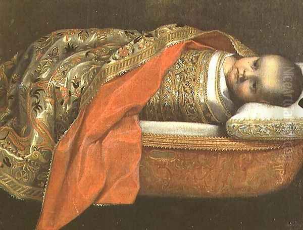 Portrait of the newborn Federigo di Urbino 1605 Oil Painting by Federico Fiori Barocci