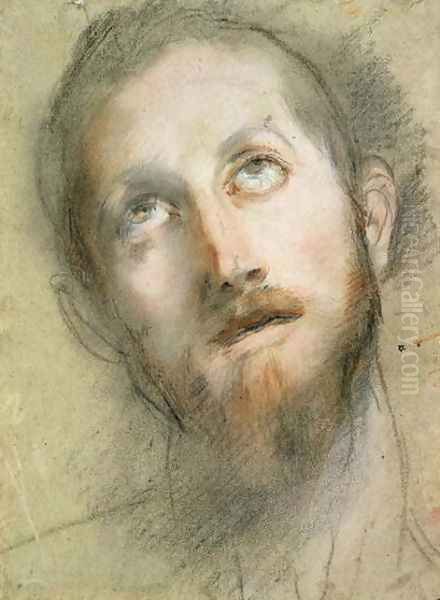 Study for the Head of Christ Oil Painting by Federico Fiori Barocci