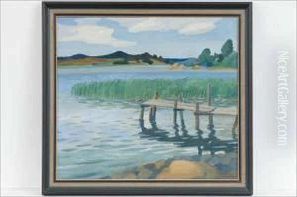 Kesapaiva - Sommardag. Oil Painting by Einari Wehmas
