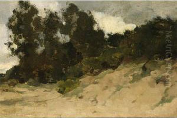 A Landscape Oil Painting by Ludwig Willem R. Wenckebach