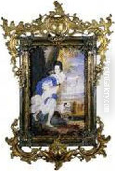 Portrait Of Therese Kunigunde Of Poland As Diana Oil Painting by Joseph Werner