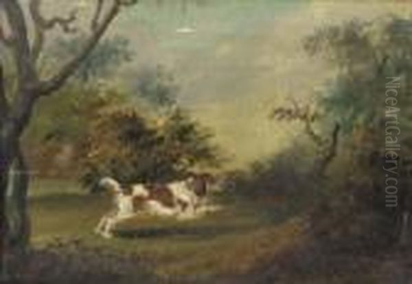 Spaniel On The Scent Oil Painting by Charles Dean Westenholme