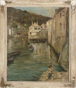 The Harbour At Polperro, Cornwall