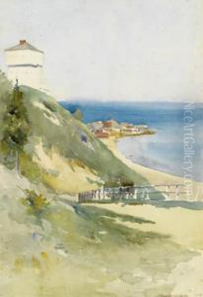 Coastal Landscape. Oil Painting by William John Whittemore