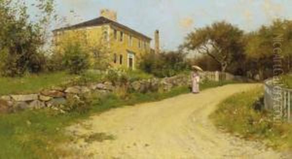 An Afternoon Stroll Oil Painting by William John Whittemore