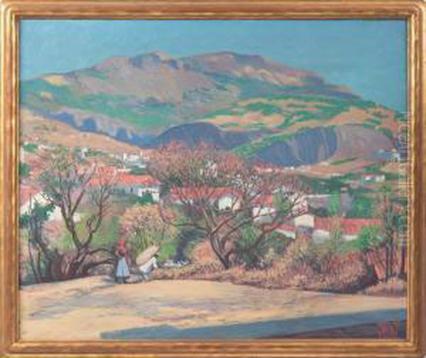 Southwest Landscape Oil Painting by Tom Milton Wilder