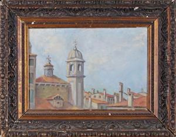 Rio Della Salute Oil Painting by August Will