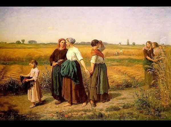 The Reapers Oil Painting by Jules Breton