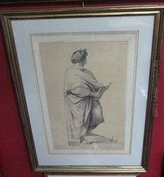Alcaueus, After Raphael Oil Painting by Woodforde, Samuel