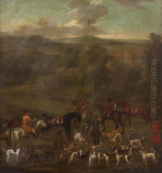 After The Hunt Oil Painting by John Wootton