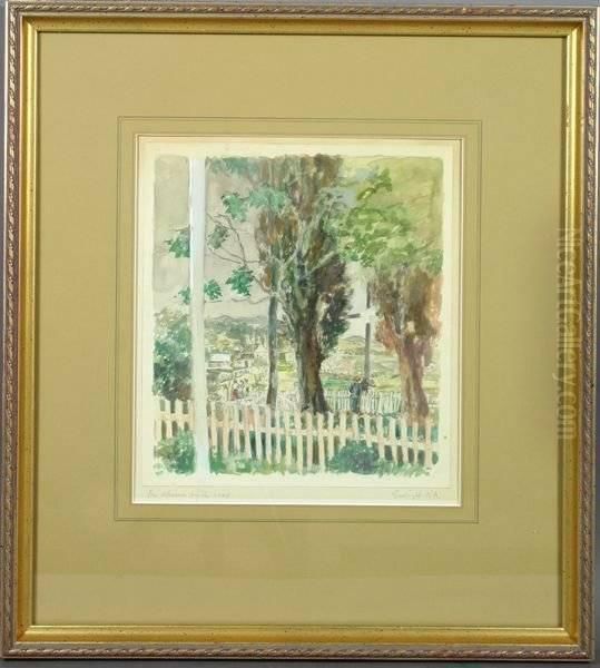The Shrine By The Road Oil Painting by George Hand Wright