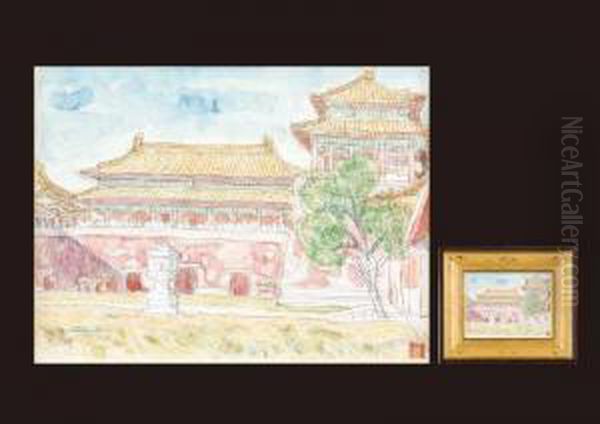 Imperial Palace(beijing) Oil Painting by Sotaro Yasui