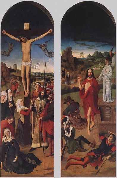 Passion Altarpiece (side wings) 2 Oil Painting by Dieric the Elder Bouts