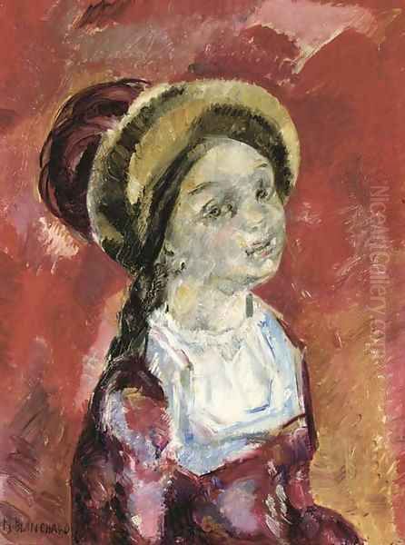 L'Enfant au chapeau Oil Painting by Maria Blanchard