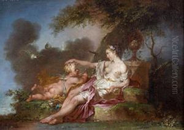 Venus Et L'amour Oil Painting by Januarius Zick