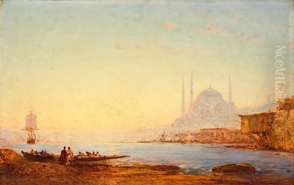 Constantinople, Le Bosphore Oil Painting by Felix Ziem