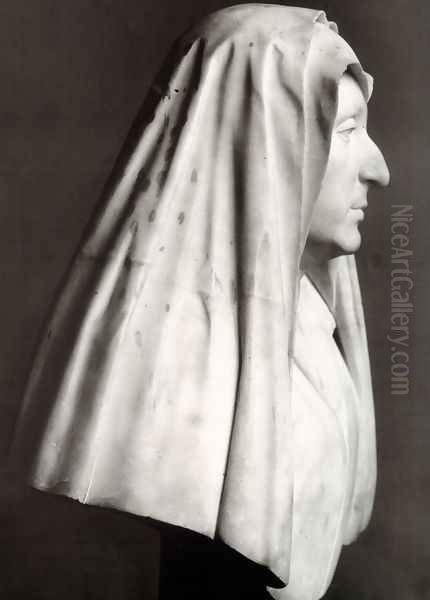Bust of Camilla Barberini, nee Barbadori Oil Painting by Gian Lorenzo Bernini
