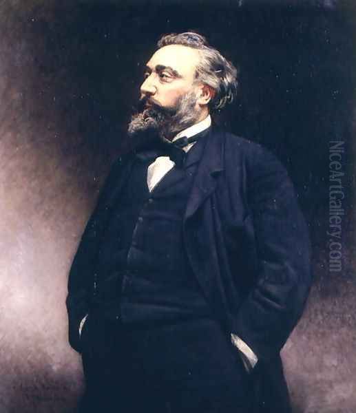Leon Gambetta Oil Painting by Leon Bonnat