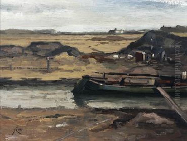 The Turf Ship Oil Painting by Jacques Abraham Zon