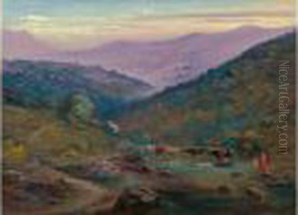 Bergere En Kabylie. Oil Painting by Romeo Charles Aglietti