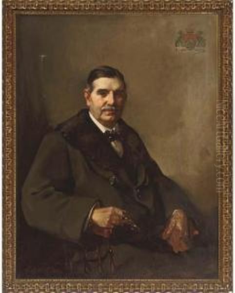 Portrait Of Sir William Hannay Oil Painting by David Alison