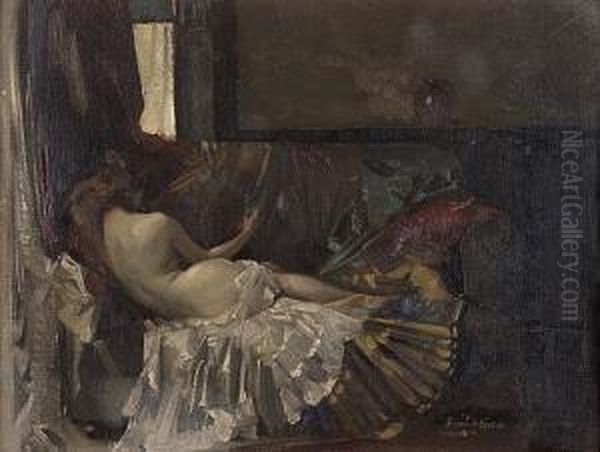 Reclining Nude Oil Painting by David Alison