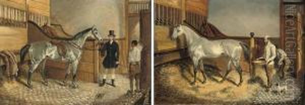 The Squire's Hunter Oil Painting by Henry Jr Alken