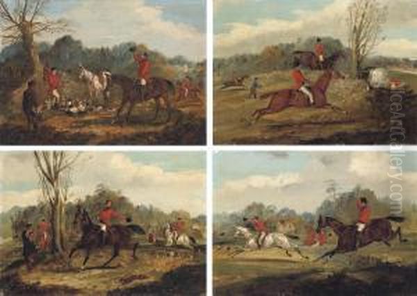 Gone Away Oil Painting by Henry Jr Alken
