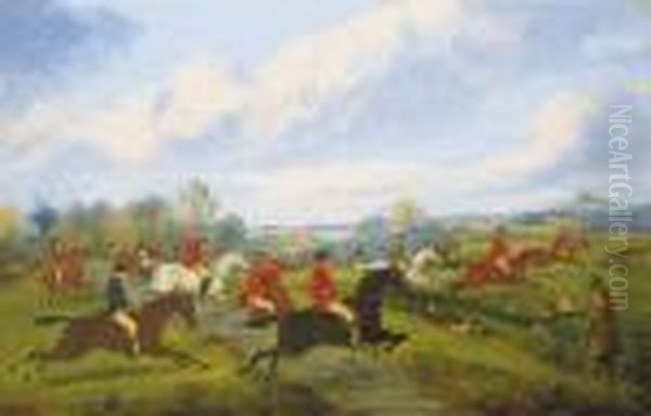 Full Cry Oil Painting by Henry Jr Alken