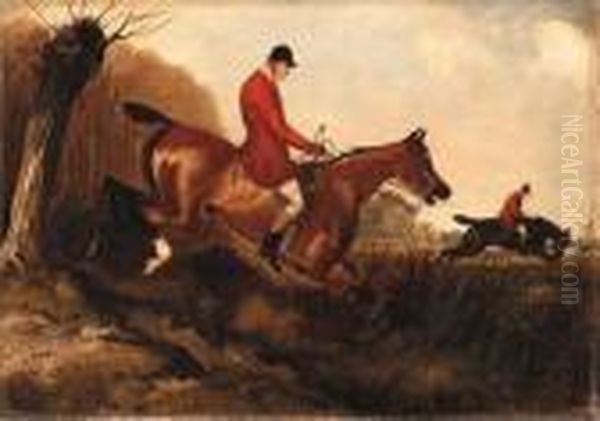 A Set Of Six Hunting Scenes Oil Painting by Herny Jr Alken