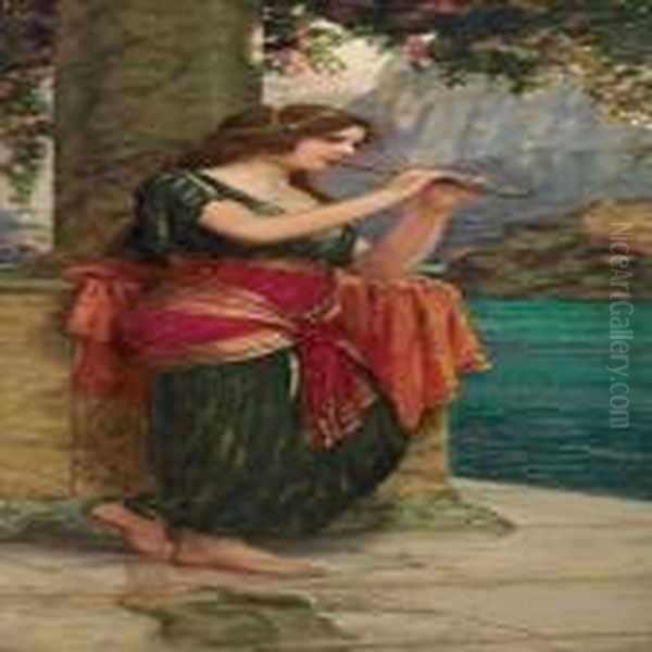 The Flute Player Oil Painting by Aby Altson