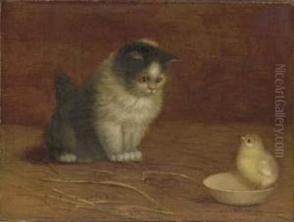 Friends Oil Painting by Ben Austrian