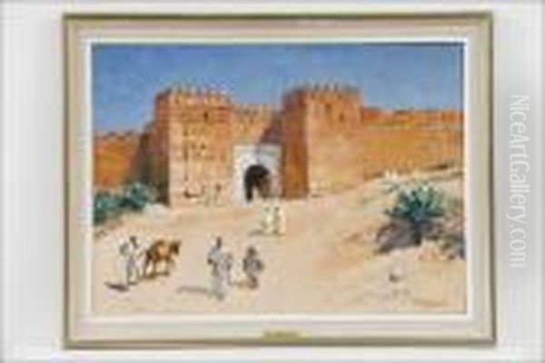 Tanger. Oil Painting by Hugo Elias Backmansson