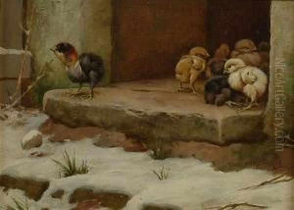 Out Of Season Oil Painting by William Baptiste Baird