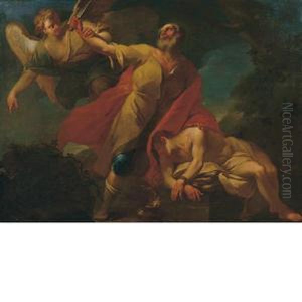 Sacrificio Di Isacco Oil Painting by Antonio Balestra