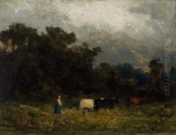Untitled Oil Painting by Edward Mitchell Bannister