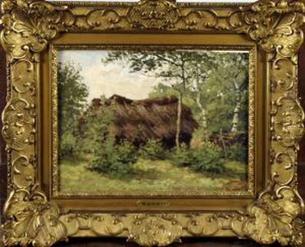 Chaumiere Oil Painting by Theodore Baron