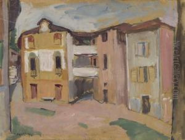 Casa Lisa Wenger Oil Painting by Paul Basilius Barth