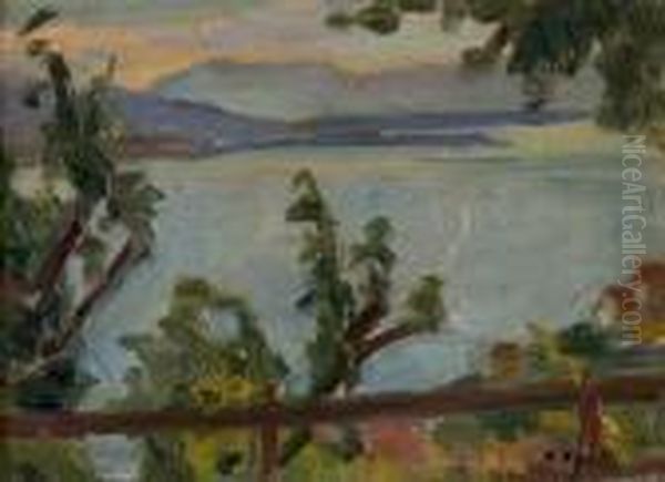 Seelandschaft Oil Painting by Paul Basilius Barth
