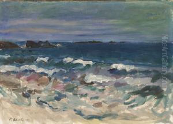 Kustenlandschaft Oil Painting by Paul Basilius Barth