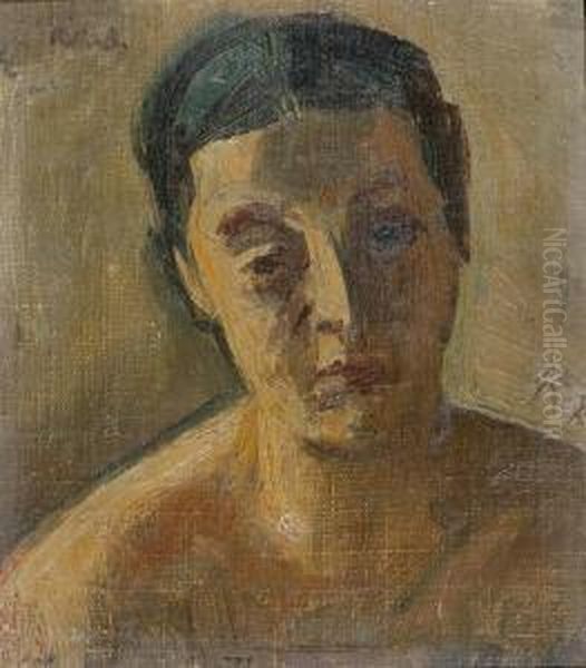 Portrait Einer Frau Oil Painting by Paul Basilius Barth