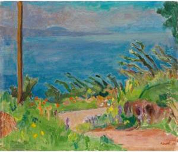 Genfersee, 1943 
Lake Of Geneva, 1943 Oil Painting by Paul Basilius Barth