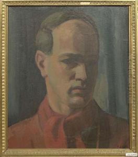 Mannerportrait. Oil Painting by Paul Basilius Barth