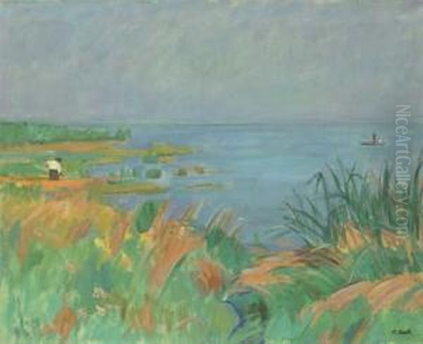 Am Bodensee Oil Painting by Paul Basilius Barth