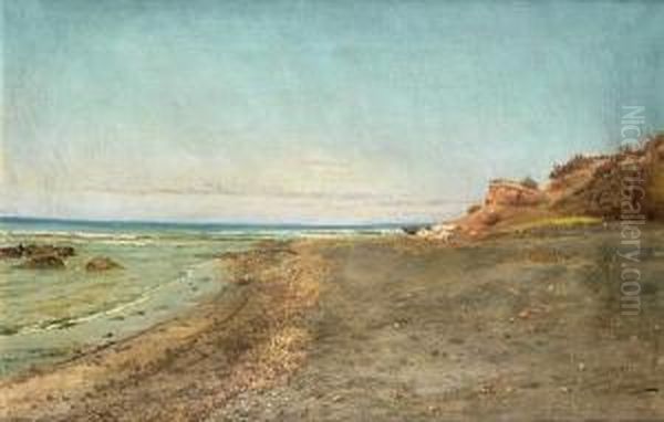 The Shore Of Maccarese Near Fregene, Rome Oil Painting by Pietro Barucci