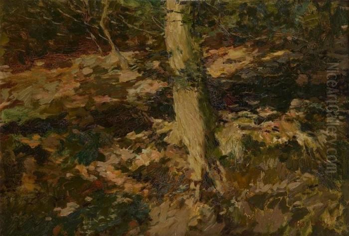 Le Tronc D'arbre Oil Painting by Alfred Bastien